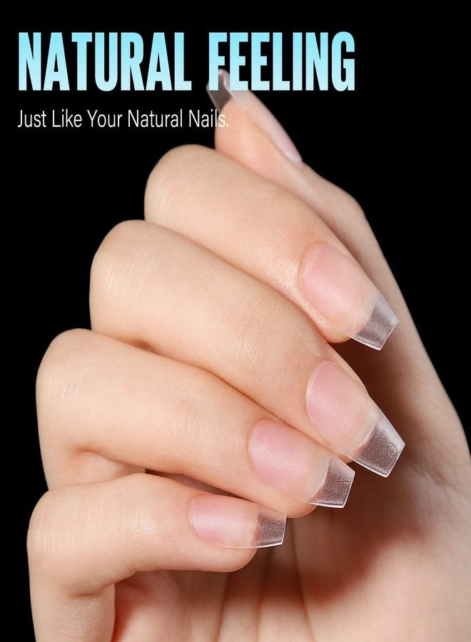 TOMICCA Short Coffin Nail Tips, 15 Sizes Full Cover Double Sided Matte Gel Nails, 240Pcs Acrylic Soft Pre Shaped Nail Tips Set for Nails Professional - Image 4